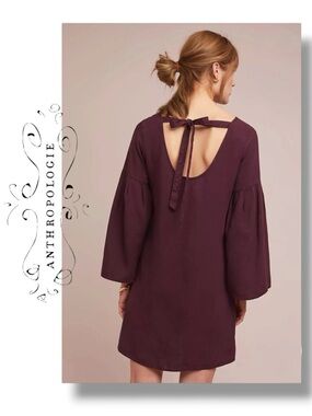 Anthropologie by Cloth & Stone 
Tiffany Tunic Dress In Plum Size XS